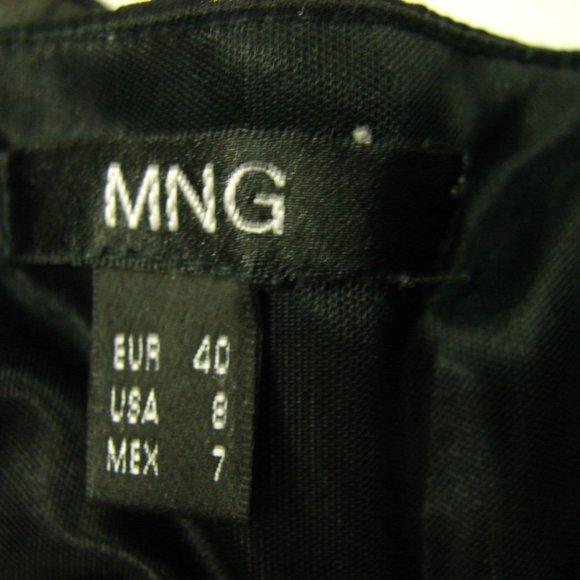 Black Ruched Ruffle Edged Skirt Sz 8 - Picture 12 of 15